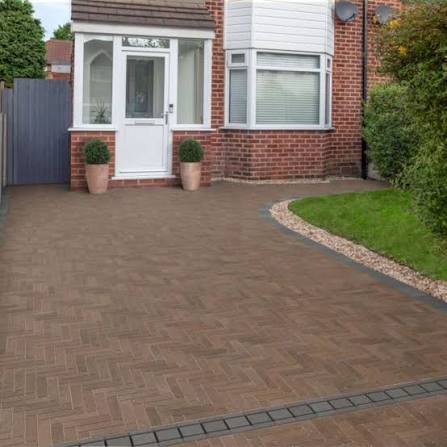 Front garden paving project